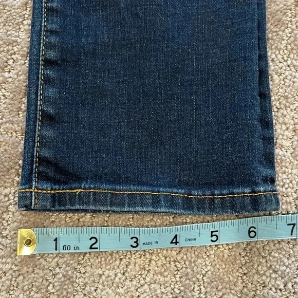 AG Adriano Goldschmied Harper Essential Straight Jeans, Mid-Rise, Med/Dark  28R - Picture 8 of 12